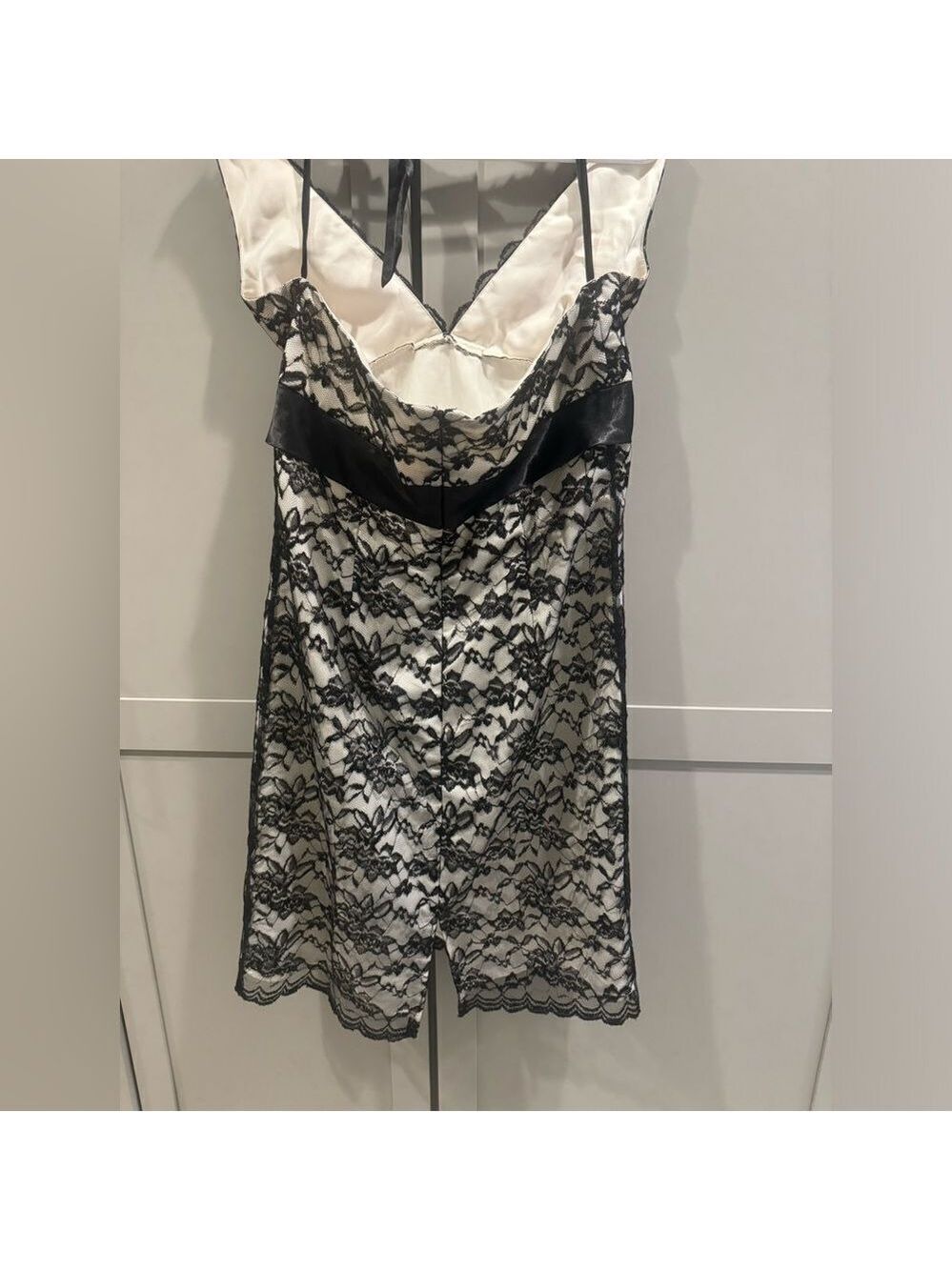 Beautiful White House Black Market Halter lace overlay dress! 💗 - Picture 8 of 16